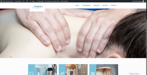 Captura página web Fisioterpaia Arzúa